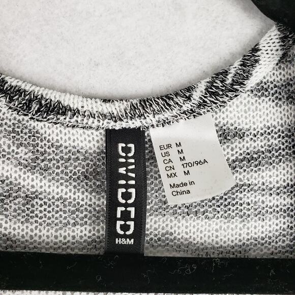 H&M Divided Women's M Zebra Print Open Front Cardigan Black White Animal Print - Picture 2 of 6